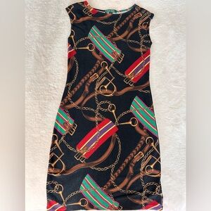 Lauren Ralph Lauren Equestrian Sheath Soft Knit Dress